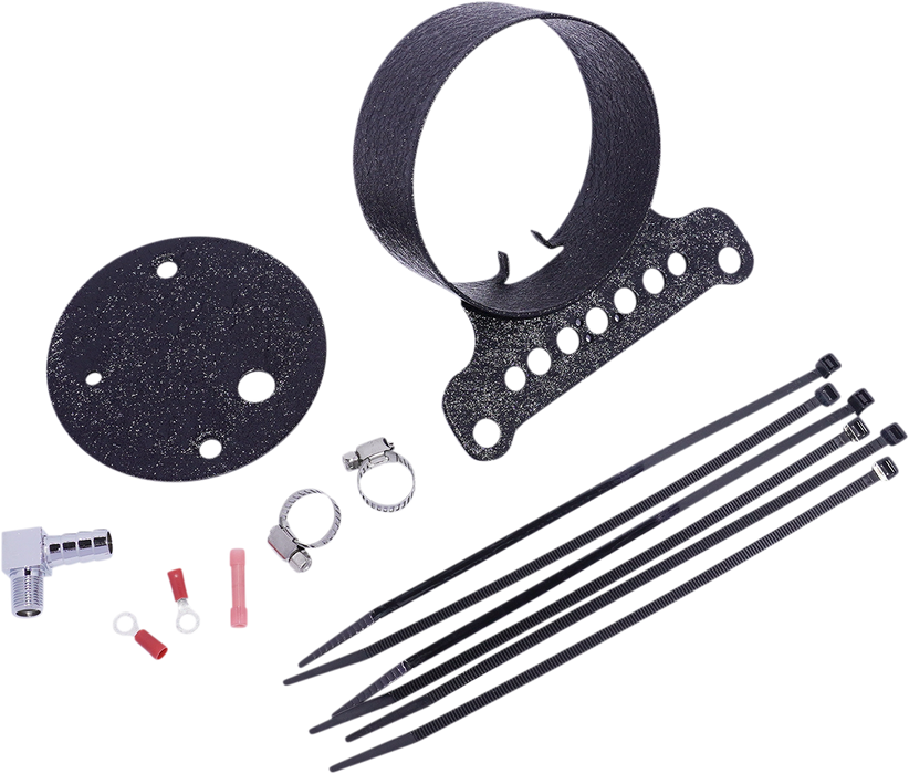 Single Gauge Bracket - Wrinkle Black