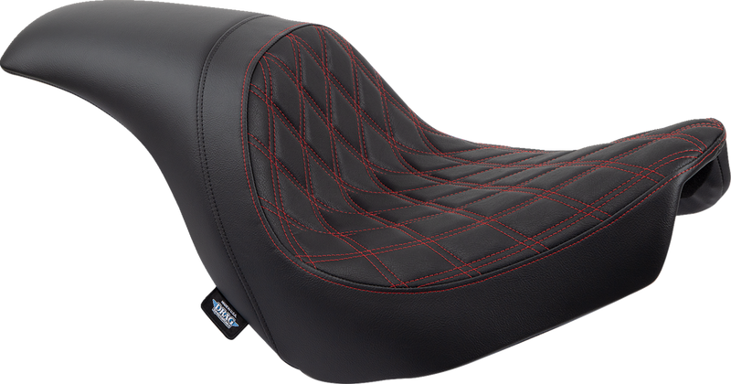 Predator Seat - Double Diamond w/ Red Sitching - Vinyl - FLSB/FXLR '18-'23