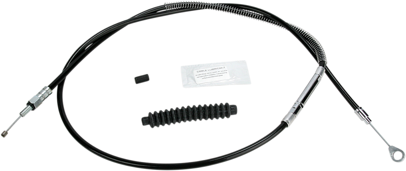 High-Efficiency Black Vinyl Clutch Cable - +6" Size