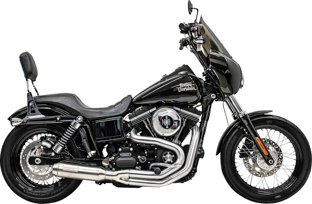 2-into-1 Mid-Length Super Bike Exhaust System - Stainless Steel