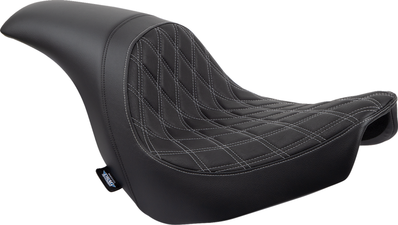 Predator Seat - Double Diamond w/ Silver Sitching - Vinyl - FLSB/FXLR '18-'23