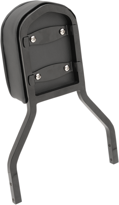 Sissy Bar Pad - Short - Pillow W/Piping - Black