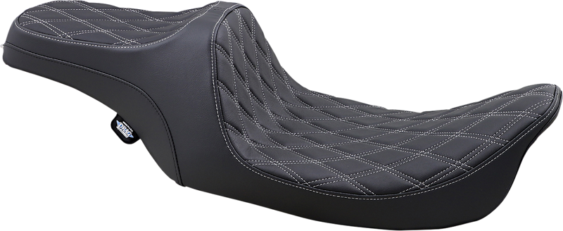Predator III Seat - Double Diamond - Silver Stitched - FLHR/FLHX '99-'07