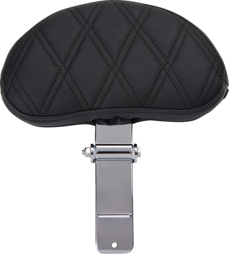 EZ Glide II Backrest - Small - Vinyl - Double Diamond Black Stitch
