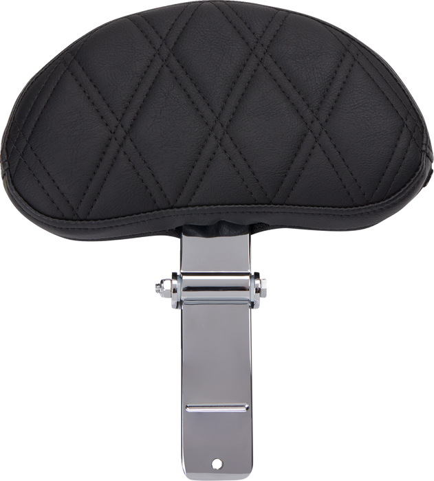 EZ Glide II Backrest - Small - Vinyl - Double Diamond Black Stitch
