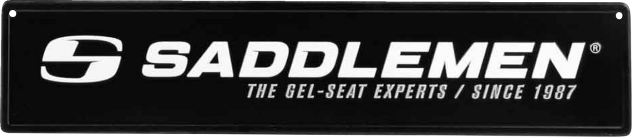 Metal Sign - 24" x 5-1/2" - Black/White