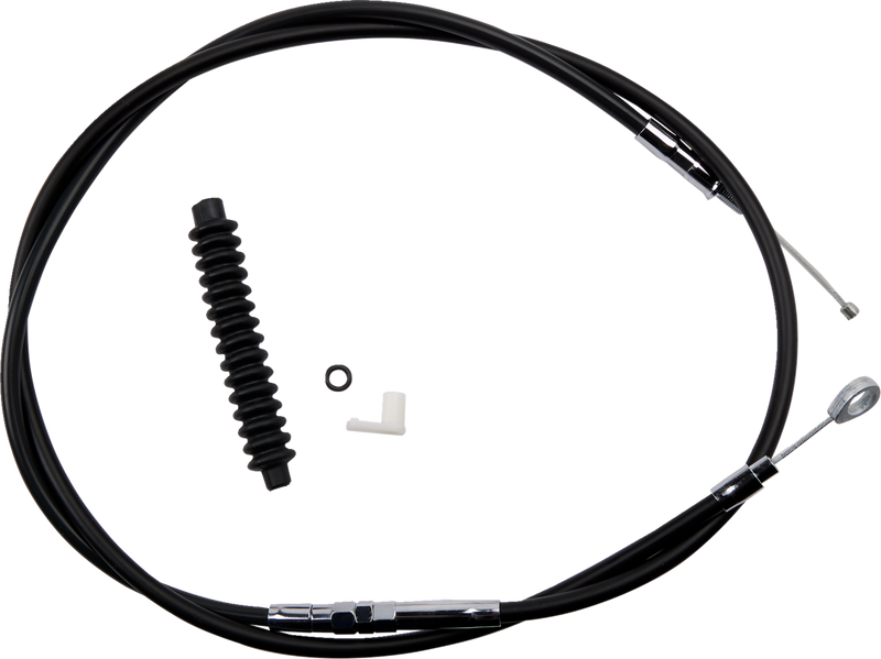 High-Efficiency Black Vinyl Clutch Cable - 72-11/16"
