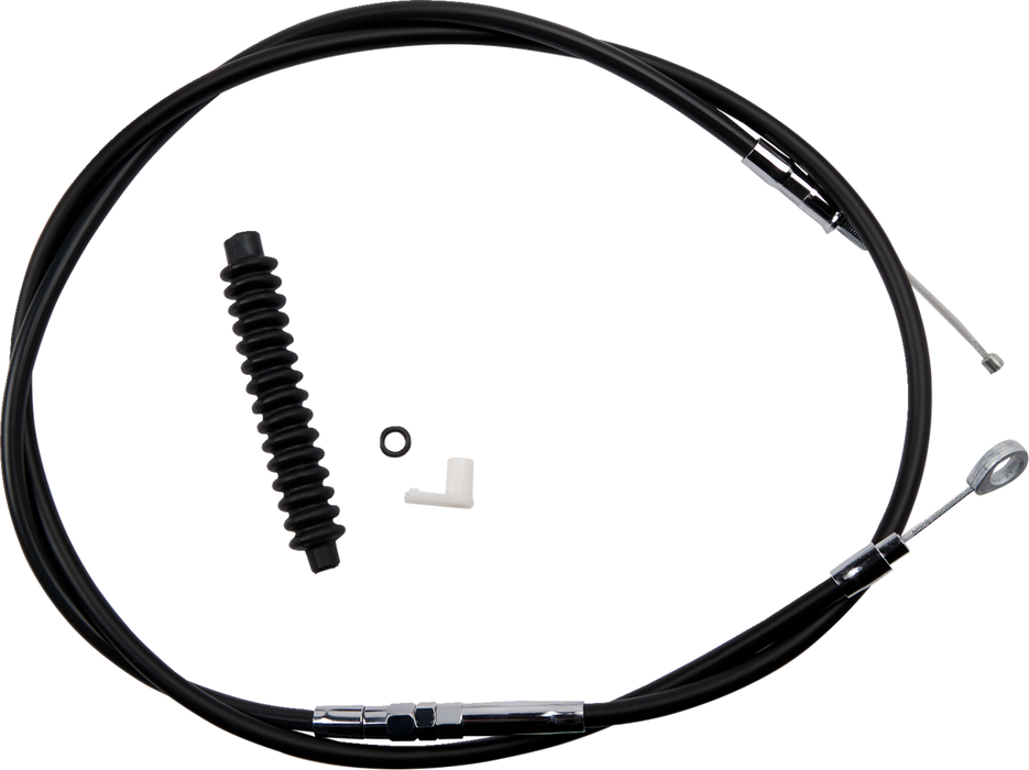 High-Efficiency Black Vinyl Clutch Cable - 72-11/16"