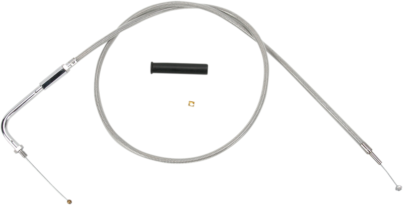 Stainless Braided Throttle Cable - 39-1/2"