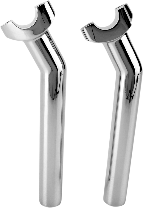 Forged Aluminum Handlebar Risers - Pullback - 8-1/2" - Chrome