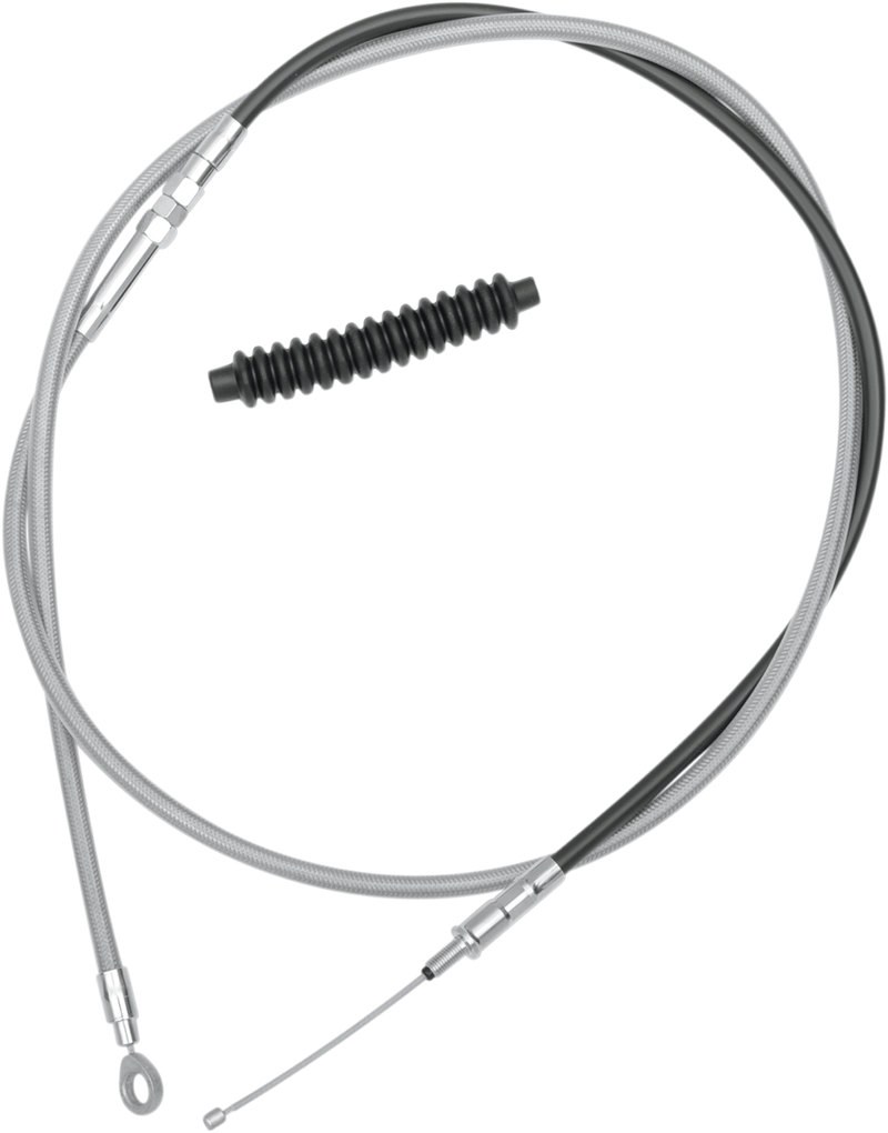 High-Efficiency Braided Stainless Steel Clutch Cable - 80"