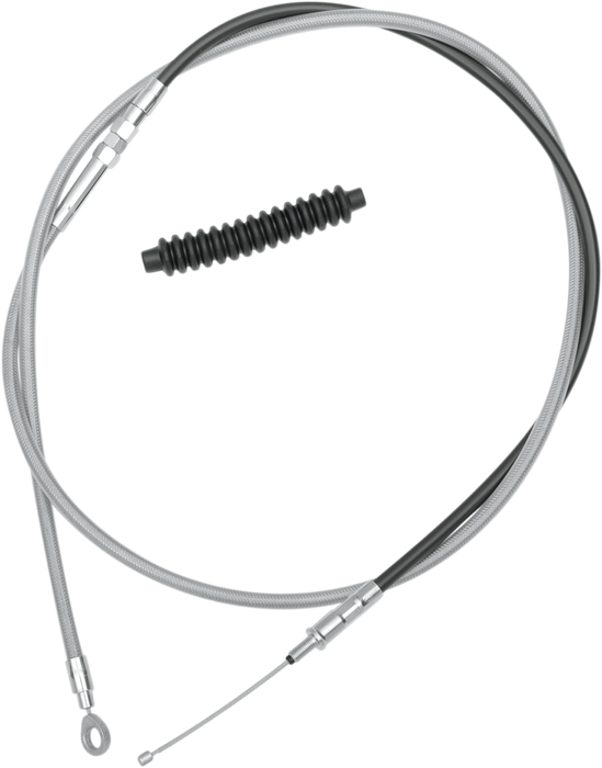 High-Efficiency Braided Stainless Steel Clutch Cable - 80"