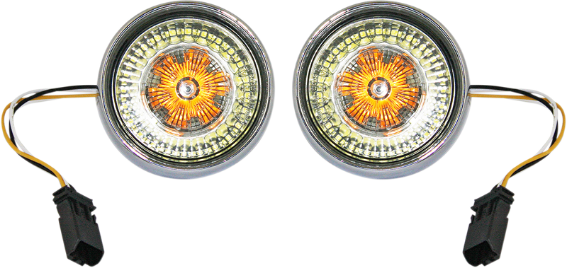 Bullet Turn Signal - JAE CVO - Chrome - Smoke Lens