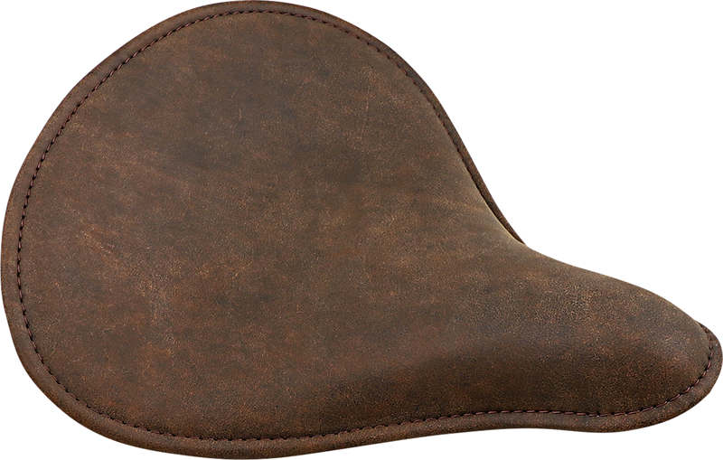 Spring Solo Seat - Large - Low-Profile - Brown w/ Perimeter Stitch