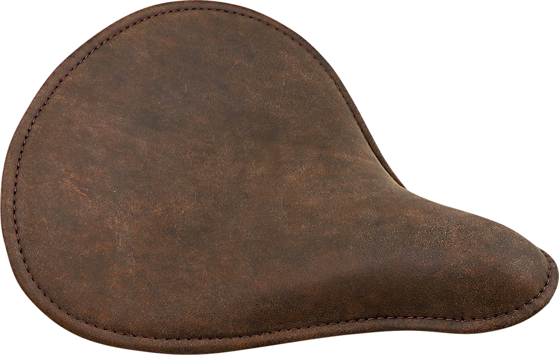 Spring Solo Seat - Large - Low-Profile - Brown w/ Perimeter Stitch