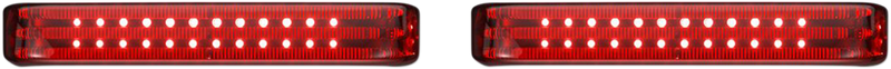 Saddlebag LED Lights - Sequential - Chrome/Red