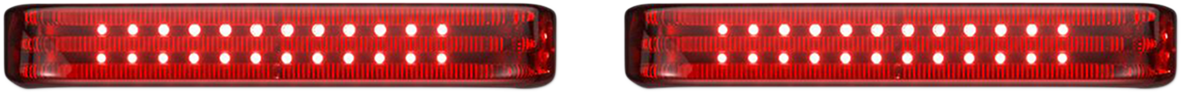 Saddlebag LED Lights - Sequential - Chrome/Red