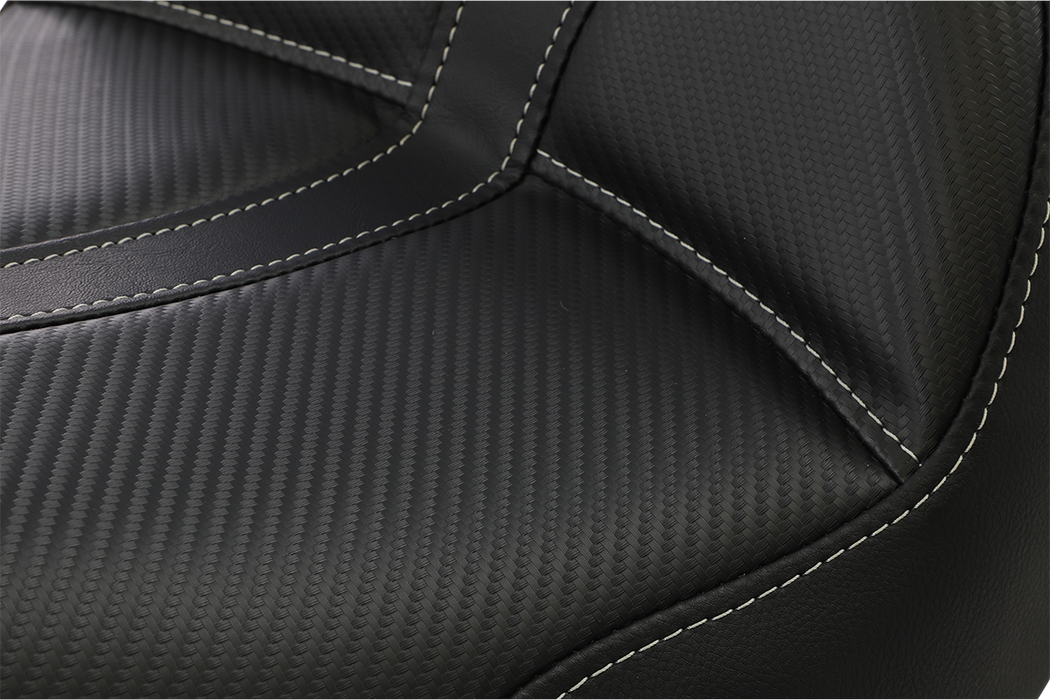 Dominator Solo Seat - w/o Backrest - Black w/ Gray Stitching - FL/FX '06-'17