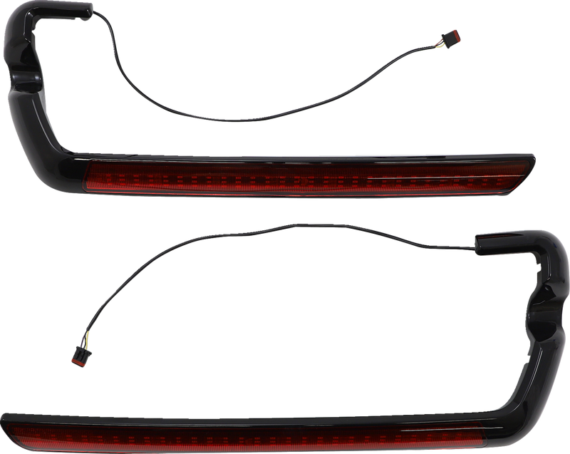 LED Saddlebag Light - Red - Black