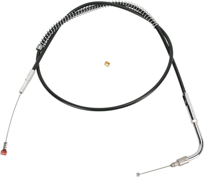Black Vinyl Idle Cable - +3" Size - 33-1/2" Length