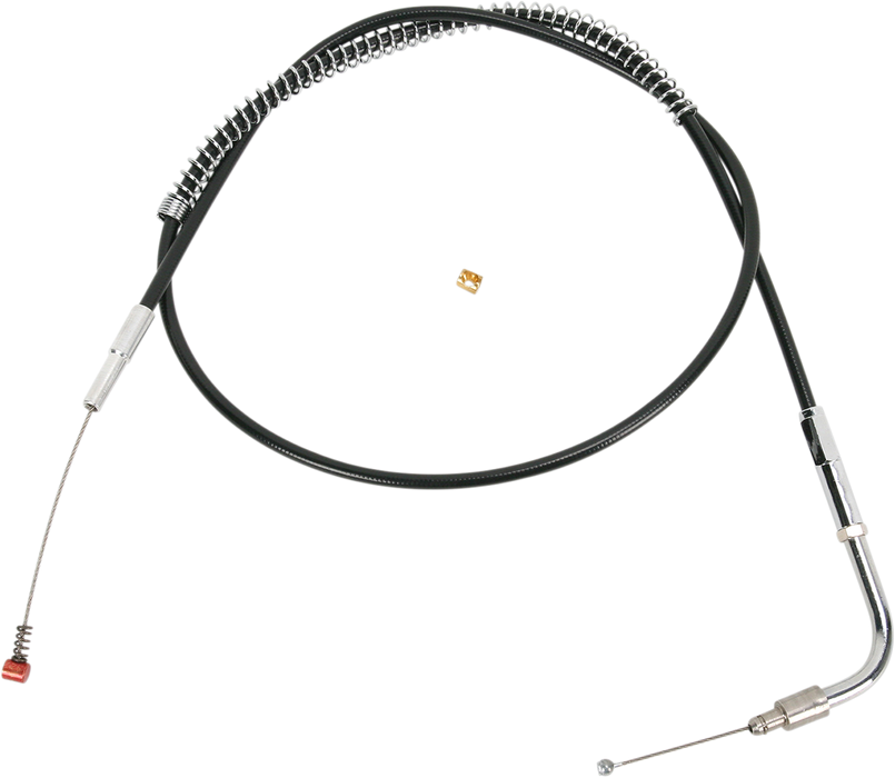 Black Vinyl Idle Cable - +3" Size - 33-1/2" Length