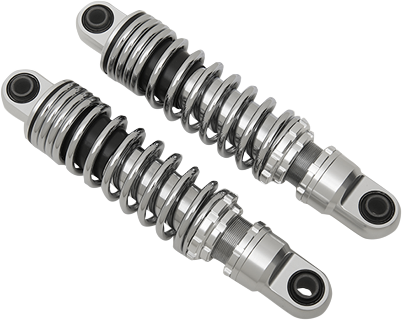 Premium Ride-Height Adjustable Shocks - 13" - Heavy Duty - Chrome