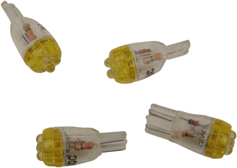 Mini Wedge LED Bulbs - Amber