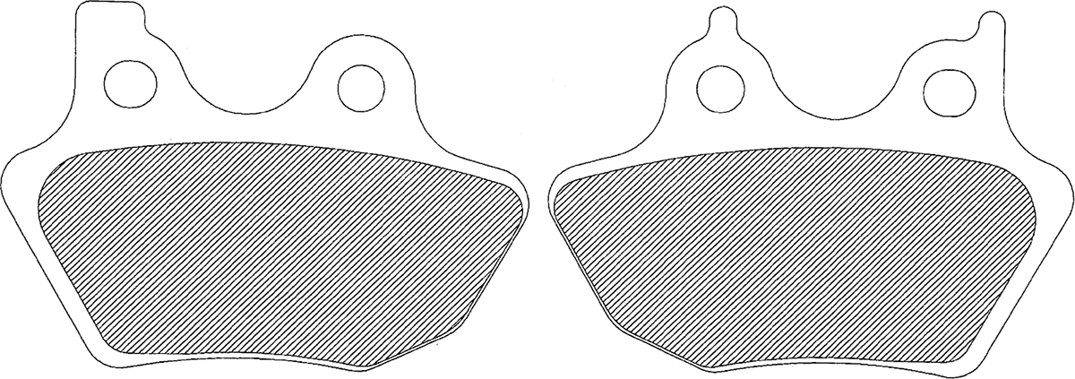 Semi-Metallic Brake Pads - Front/Rear - HD