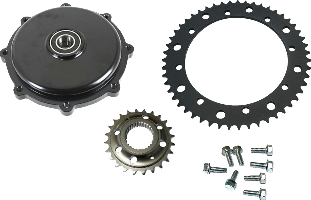 Conversion Sprocket Kit - Black - M8 Touring