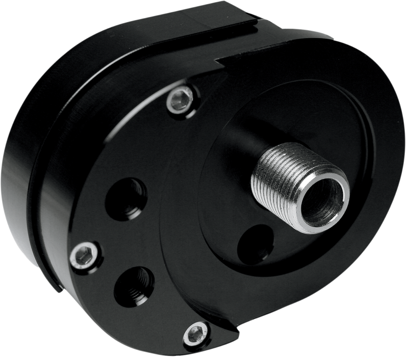 Offset Oil Filter Mount - Black