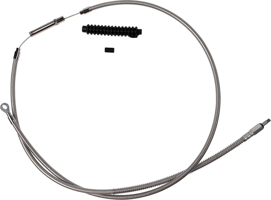High-Efficiency Stainless Steel Clutch Cable for Harley-Davidson - +8" - '18-'23 Softail