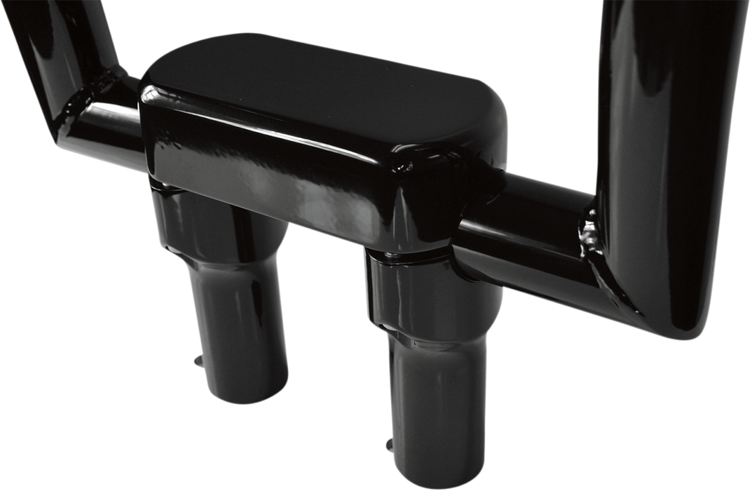 Handlebar Riser & Top Clamp Kit - 4" - Big Buffalo - Black