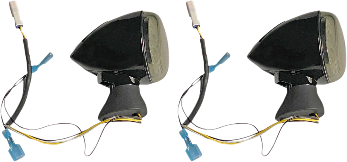 Front LED Turn Signal - Black - Scout