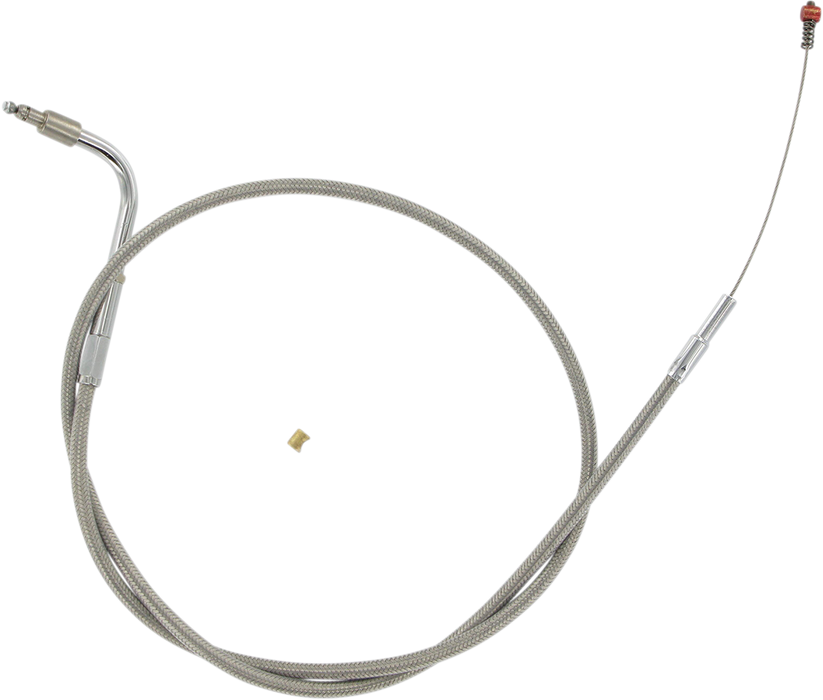 Stainless Steel Idle Cable - +3" - '01-'15 Softail