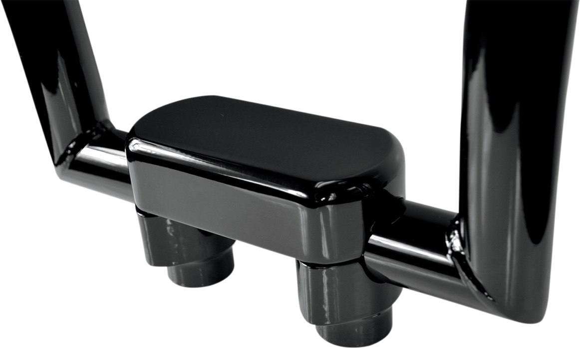 Handlebar Riser & Top Clamp Kit - 1-1/2" - Big Buffalo - Black