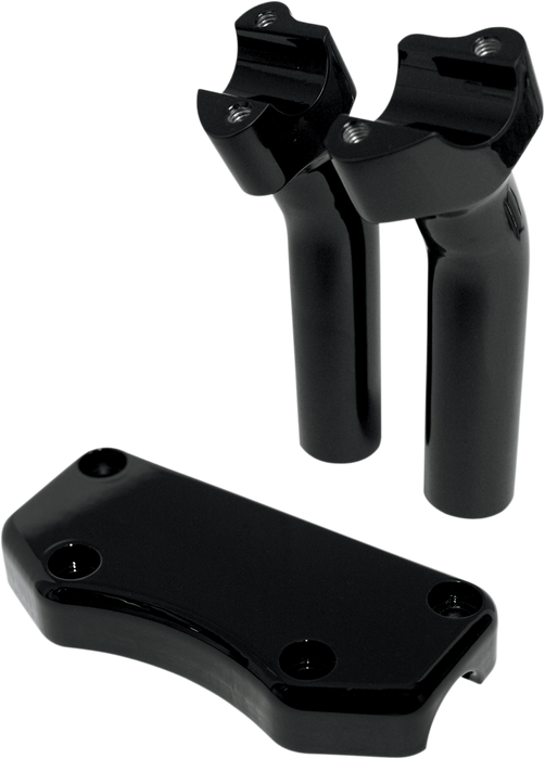 Handlebar Riser & Top Clamp Kit - 5-1/2" - Buffalo - Black