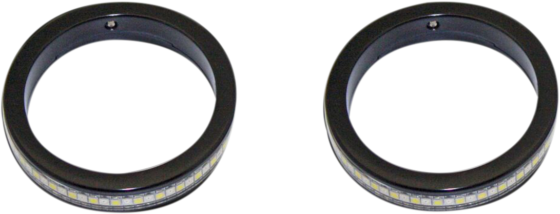 Turn Signals with Daytime Running Light - 37 mm - Black