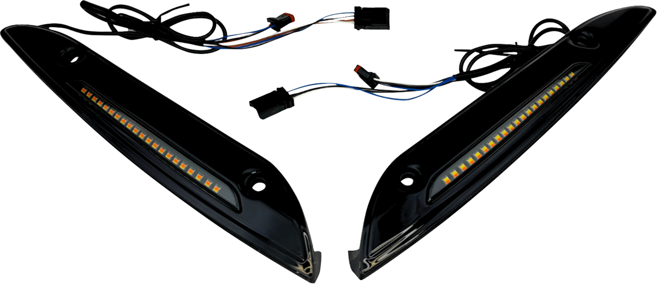 Windshield Trim - Sequential Turn Signal - Black
