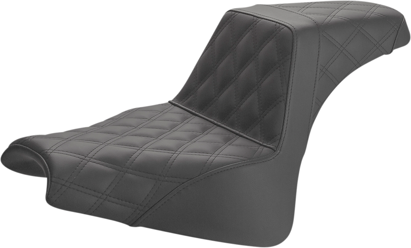 Step-Up Seat - Full Lattice Stitch - Black