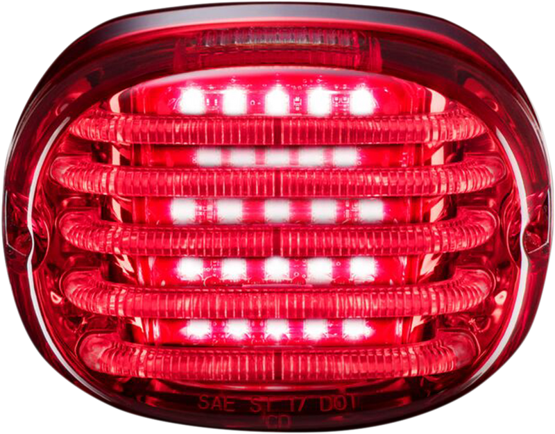 Taillight - with License Plate Illumination Window - Red