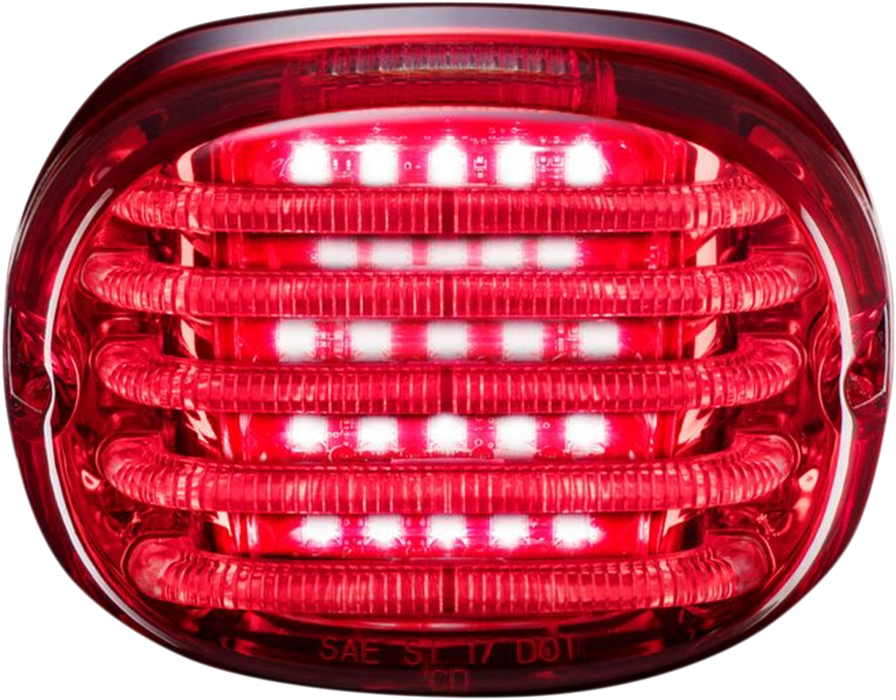 Taillight - with License Plate Illumination Window - Red