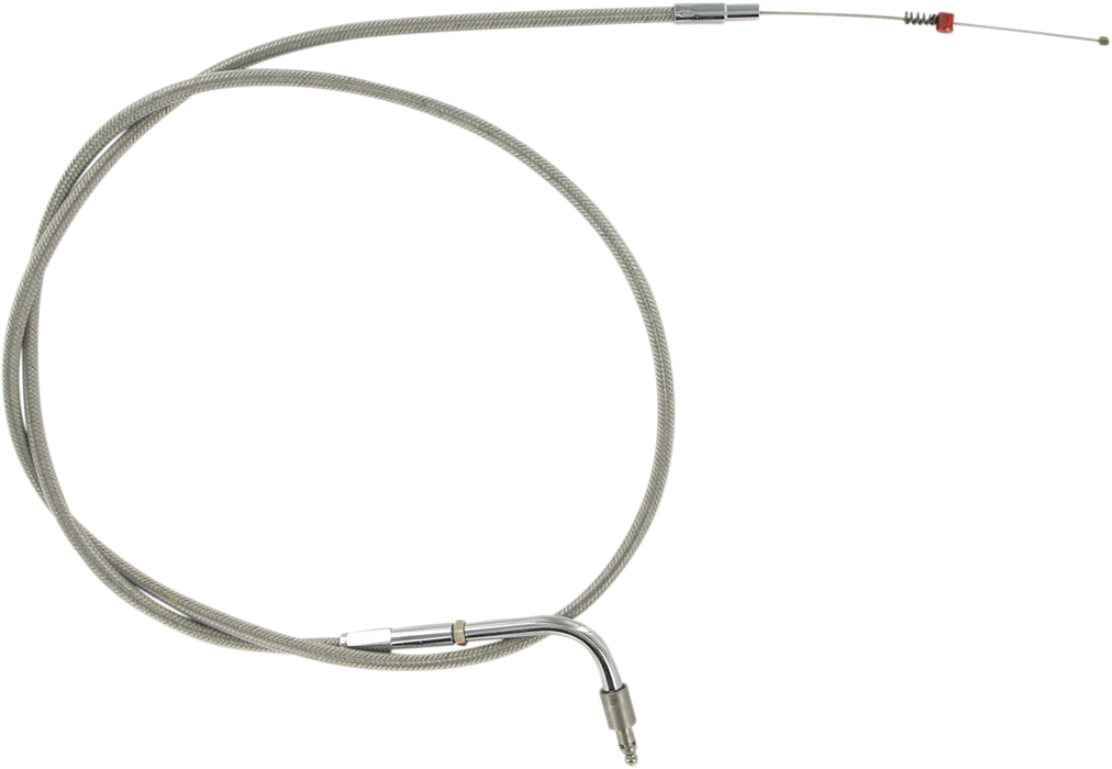 Stainless Steel Idle Cable - +6" - '96-'00 Softail