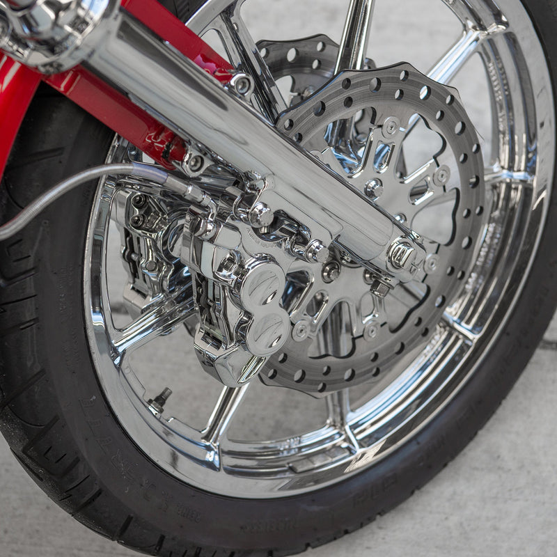 4-Piston Brake Calipers, 11.8" Chrome