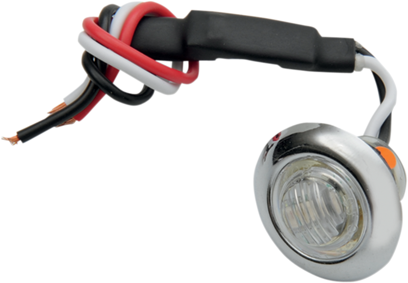 Mini Marker Light - Dual Function - Amber LED - Clear Lens