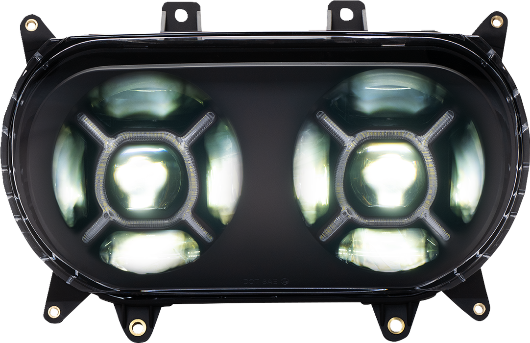 LED Headlight - Black - FLTR