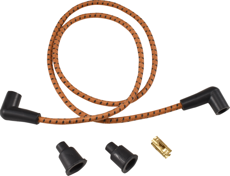 Plug Wires - Braided - Brown/Black