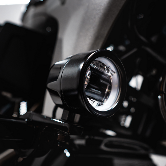 Fog Light - Black - Clear Lens - Universal