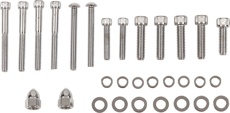 Bolt Set - Transmission End Cover/Bearing Support Plate - Knurled - Softail/Dyna