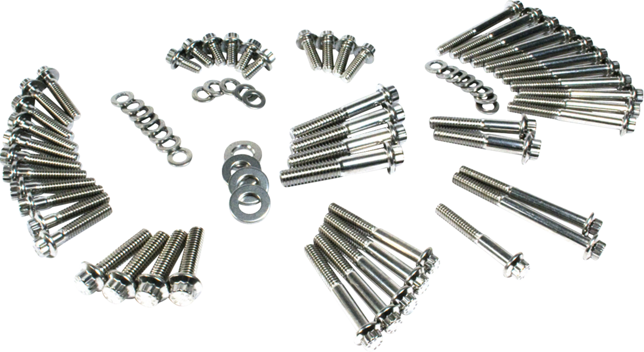 Fastener Kit - External Primary/Transmission - 12-Point - FX