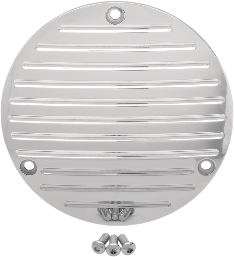 Millennium Derby Cover - Ball Milled - Chrome